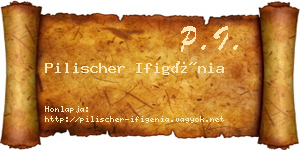 Pilischer Ifigénia névjegykártya